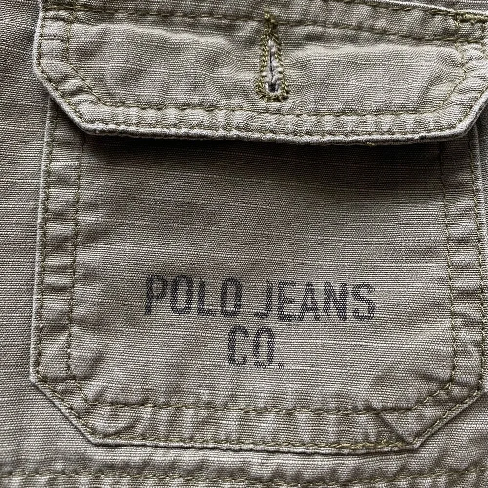 Y2K Polo Jeans Co Ralph Lauren Military Style Army Green Women’s Shorts 6 VTG - Picture 4 of 8